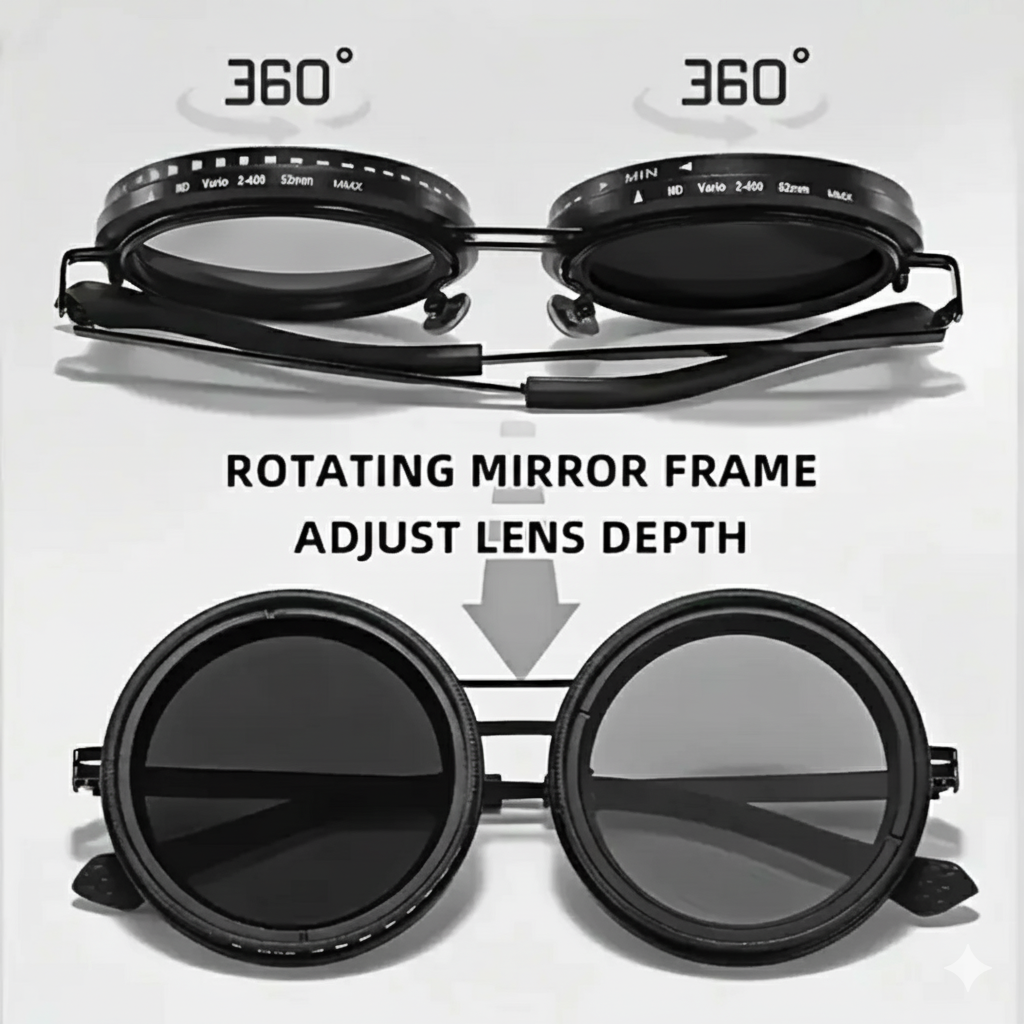 ND9 Vision – Punk Polarized Round Sunglasses