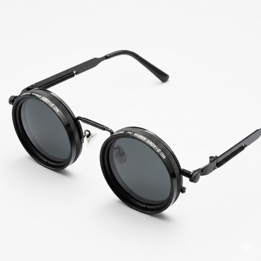 ND9 Vision – Punk Polarized Round Sunglasses