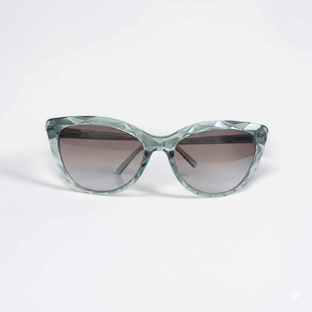 Luxe Vision – Women’s Crystal Cat-Eye Sunglasses