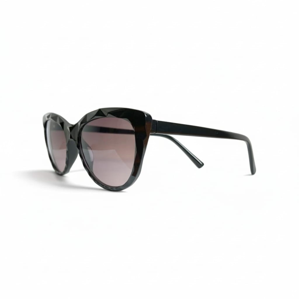Luxe Vision – Women’s Crystal Cat-Eye Sunglasses