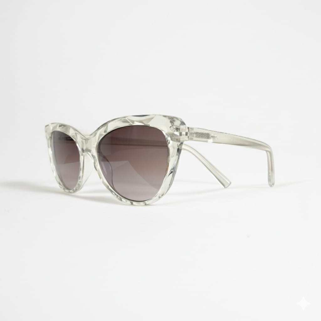 Luxe Vision – Women’s Crystal Cat-Eye Sunglasses