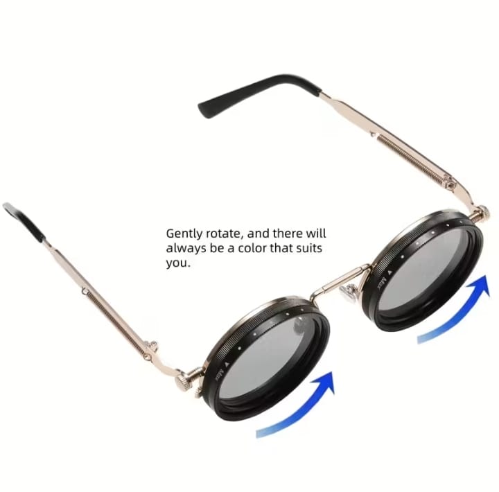 ND9 Vision – Punk Polarized Round Sunglasses