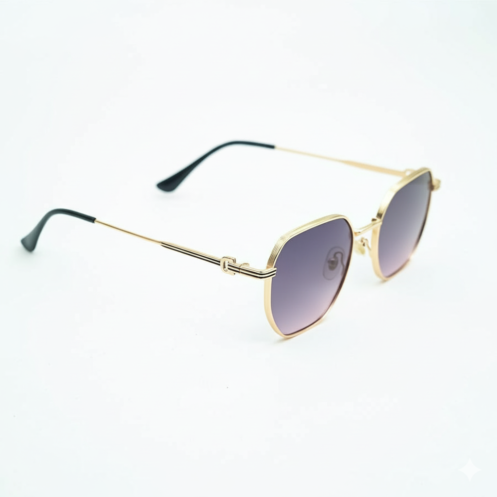 Gold Metal Body Sunglasses – Premium Unisex Shades