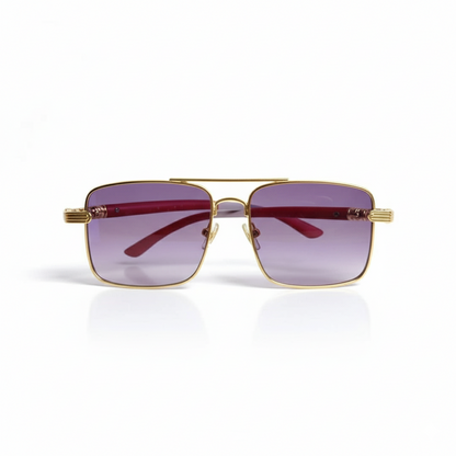 Regal Gaze Gold Edition – Square Luxe Sunglasses