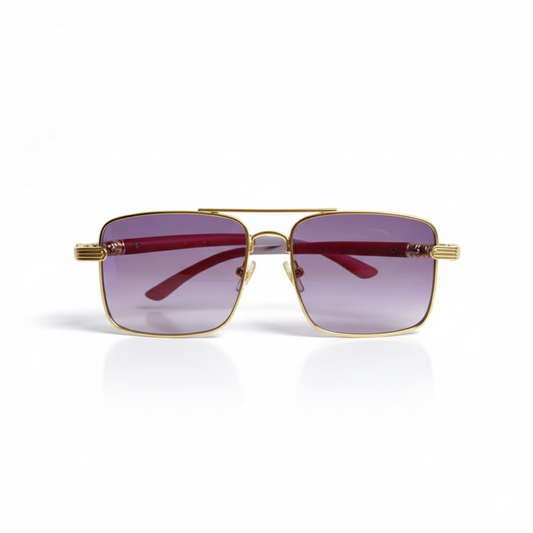 Regal Gaze Gold Edition – Square Luxe Sunglasses