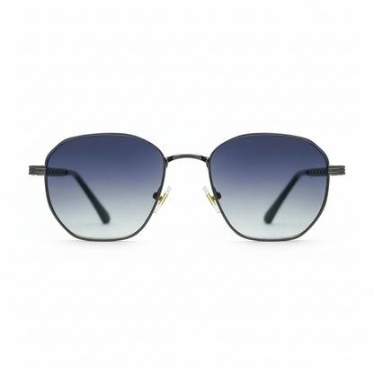Gradient Lens Hexagon Sunglasses