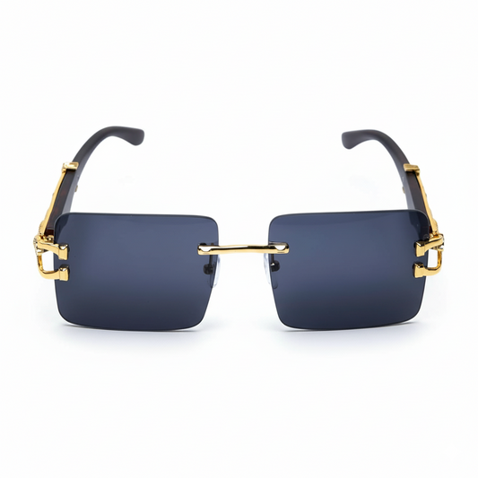 Luxury Cheetah Rimless Sunglasses