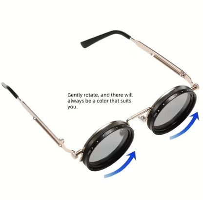 ND9 Vision – Punk Polarized Round Sunglasses